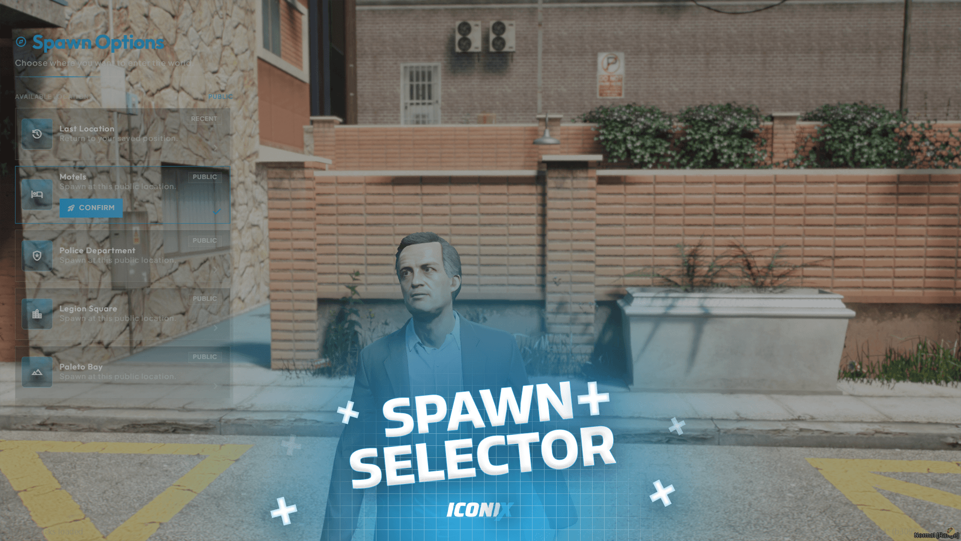 Spawn system FiveM script preview