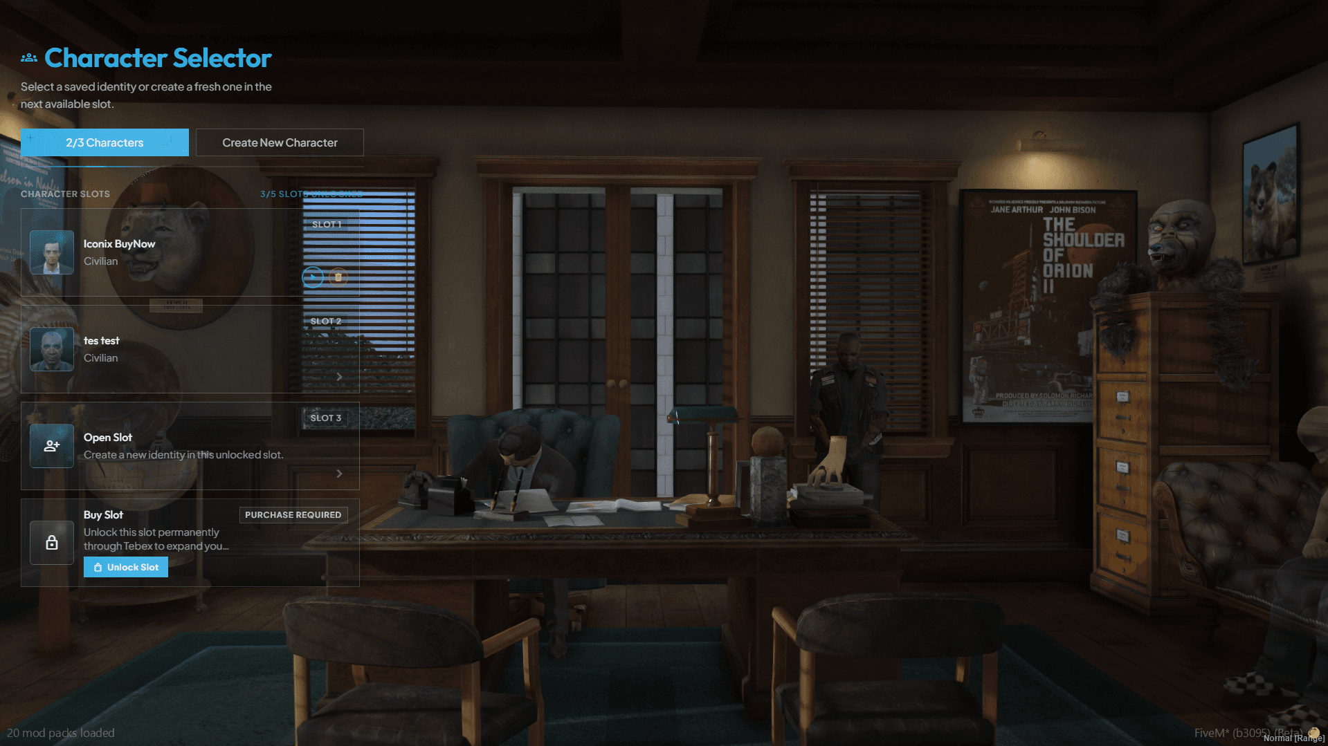 Multicharacter System screenshot 2